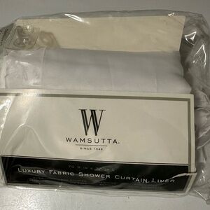 Wamsutta Standard Size Fabric Shower Curtain Liner - White
